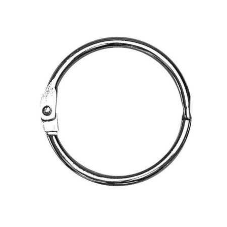 4x 10 Metal rings with opening 25 mm
