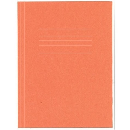 Opbergmappen folio formaat oranje 5 stuks
