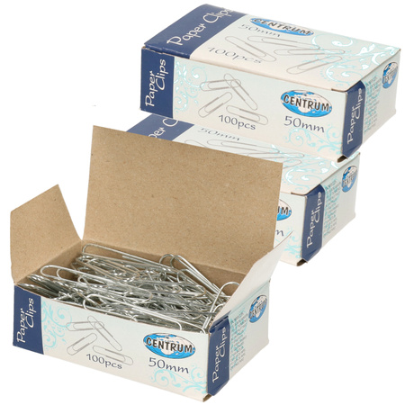500 large paperclips 50 mm