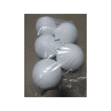 5x Hobby/DIY styrofoam ball 12 cm