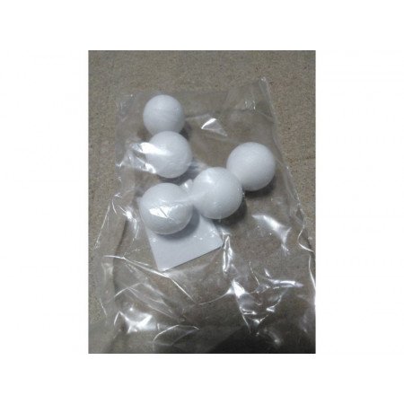 5x Hobby/DIY styrofoam ball 3 cm