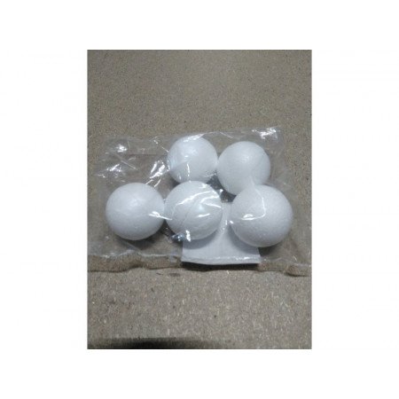 5x Hobby/DIY styrofoam ball 4 cm