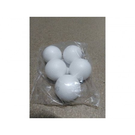 5x Hobby/DIY styrofoam ball 5 cm