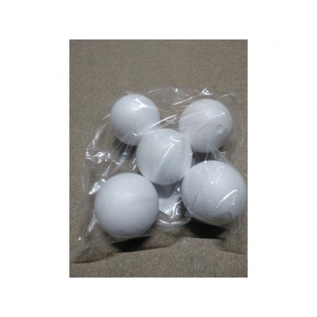 5x Hobby/DIY styrofoam ball 7 cm