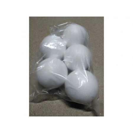 5x Hobby/DIY styrofoam ball 8 cm