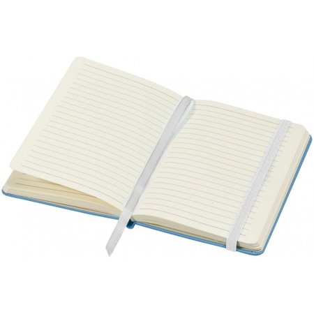5x stuks blauw pocket luxe schriften/notitieblokjes gelinieerd A6 formaat