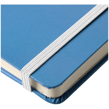 5x pieces blue lined pocket notebooks A6
