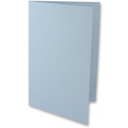 5x light blue cards A6 size