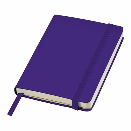 5x pieces purple lined pocket notebooks A6