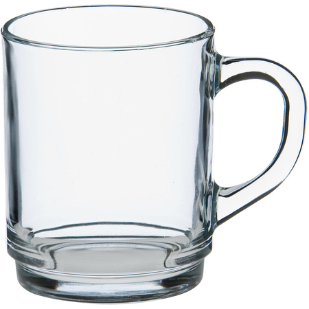 6x stuks Theeglazen/koffieglazen transparant glas 260 ml