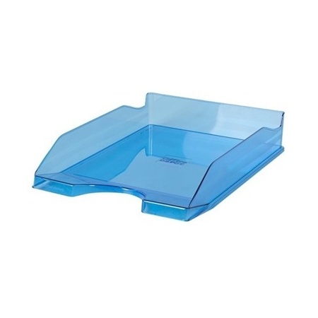 8 Pcs letter tray transparent blue A4 size