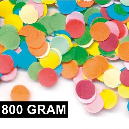 800 gram Zak feest snippers gekleurd