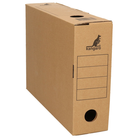 8x Office archive box cardboard 32 x 22 cm A4