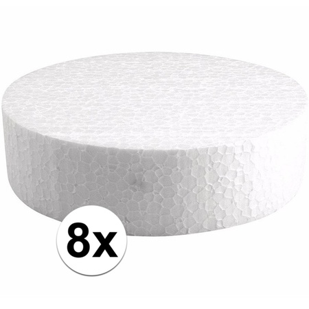8x Styrofoam slice 15 cm
