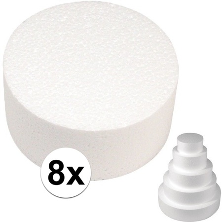 8x Styrofoam slice 20 cm