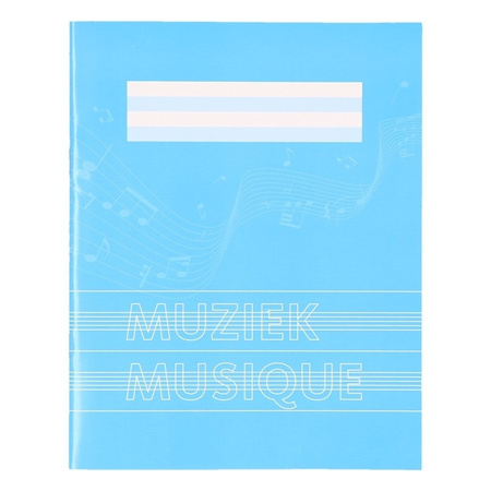 8x pieces A5 music notebooks blue