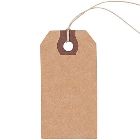 9x Craftpaper gift tags 9 cm