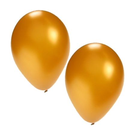 Verjaardag ballonnen goud en zilver 100