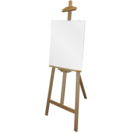 Benson houten schildersezel 140 cm met canvas doek 30 x 42 cm