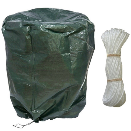 Green sleeve for barbecue 80 cm with binding rope 25 meter