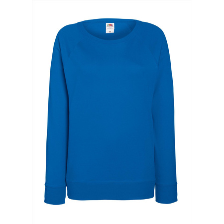 Blue sweater big size with raglan sleeves for women
