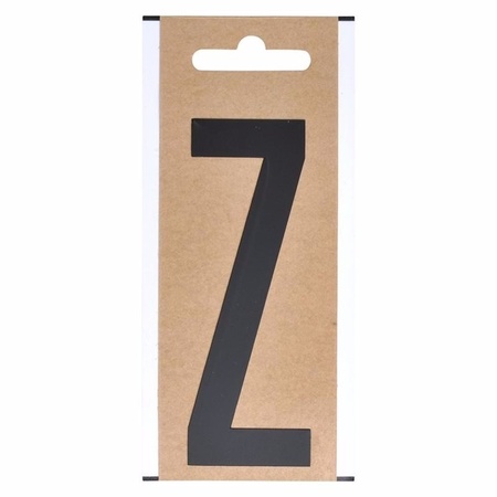 Boot sticker letter Z zwart 10 cm