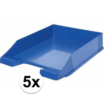 Letter tray blue A4 size 5 x