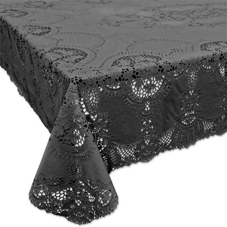 Outdoor tablecloth anthracite grey Amira 137 x 180 cm rectangle