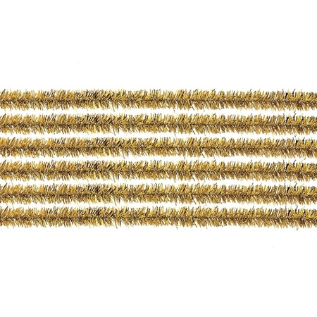 Chenilledraad - 10x - goud - 50 cm - hobby/knutsel materialen