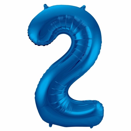 Blauwe folie ballonnen 25 jaar