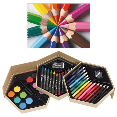 Complete drawing 39-parts set with drawing book