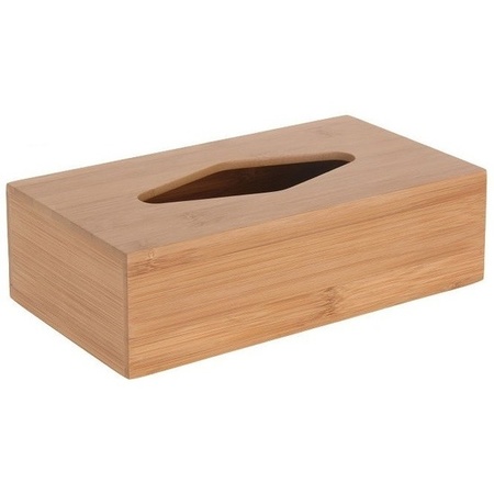 DIY Bamboo wood tissue box W10 x H9 x L23 cm