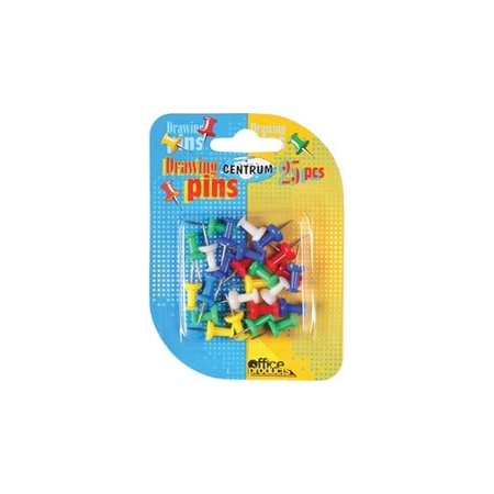 4x Colored thumbtacks 25 pieces