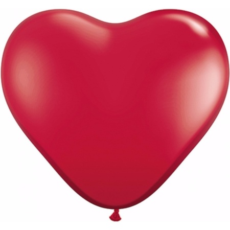 Kleine rode hartjes ballonnen 100 stuks