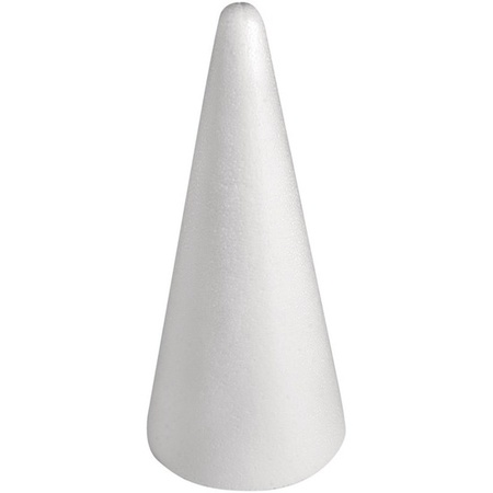 Hobby/DIY styrofoam cone shapes 28 cm