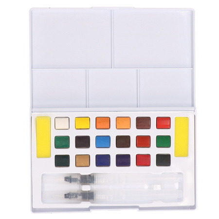 Water paint in 18 colors in box for children