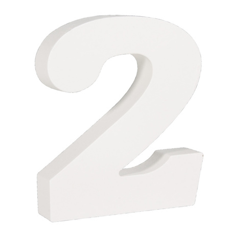 Wooden numbers 21 in size 11 cm
