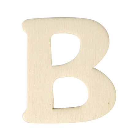 Houten naam letter B