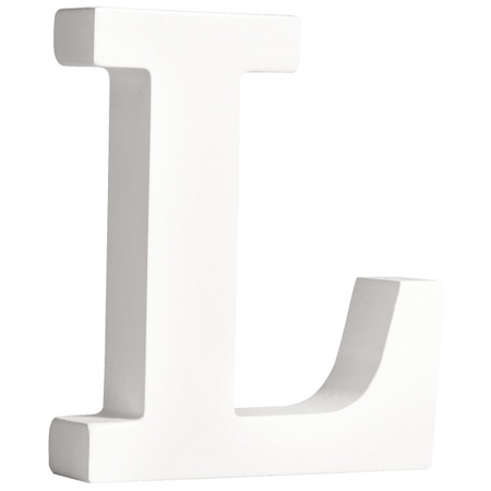 Woode deco hobby letters - 4x white letters for the word LOVE
