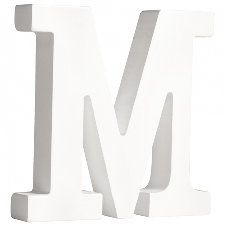 Wooden letter M  11 cm
