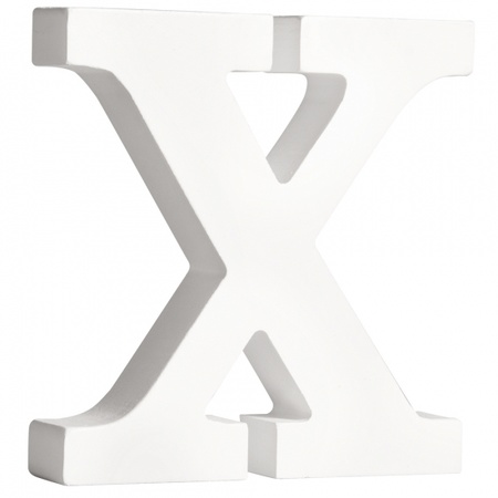 Wooden letter X  11 cm