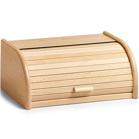 Wooden bread bin with lid 40 cm