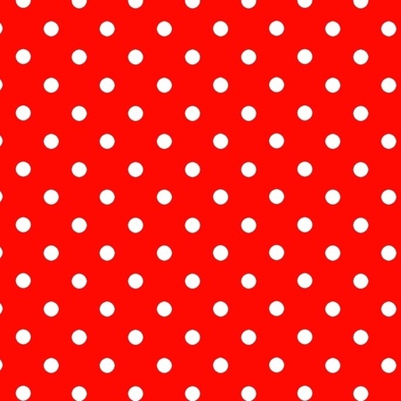 Geschenkpapier rood gestipt 70 x 200 cm