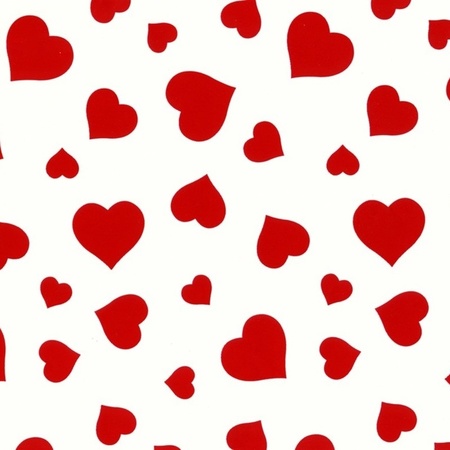 Geschenkpapier Valentijn met hartjes 70 x 200 cm
