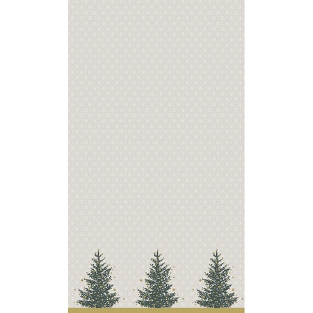 papieren Kerst tafelkleed met kerstboompjes 138 220 cm | Hobbymax - de online hobby winkel
