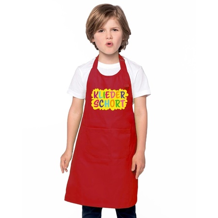 Kliederschort apron red children