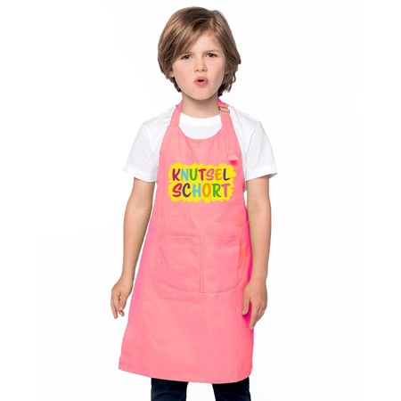 Knutselschort apron pink children