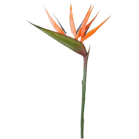 Kunstbloem Strelitzia - 90 cm - losse tak - kunst zijdebloem - Paradijsvogelplant - decoratie
