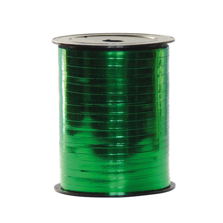 Metallic groen lint op rol 250 meter