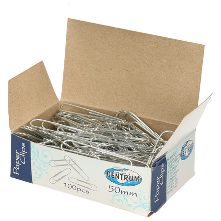 100x large paperclips 50 mm